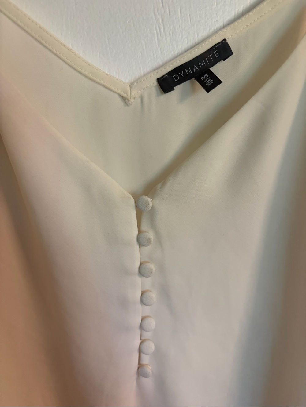 Dynamite off-white Button-Front Cami - Picture 2 of 5